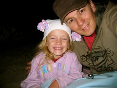 SB Beach Fireworks with Abby