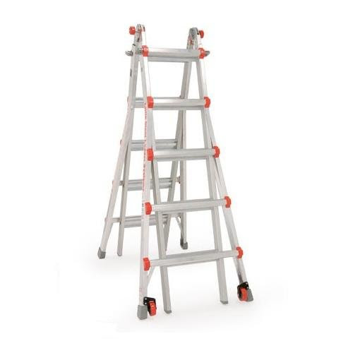 Little Giant 10103LGW 300-Pound Duty Rating Ladder System with Work Platform, 22-Foot