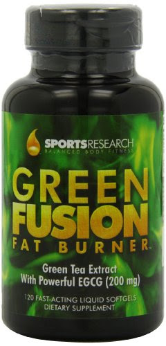 Green Fusion Fat Burner with 200mg of Powerful EGCG ,120 Liquid Softgels