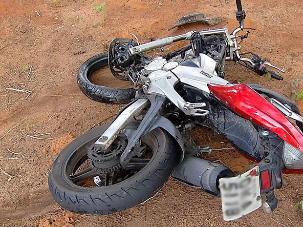 Motociclista morreu no local (Foto: Reprodução/Inter TV Cabugi)