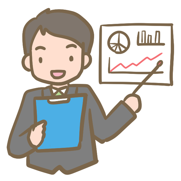 プレゼン 男性 のイラスト かわいいフリー素材が無料のイラストレイン
