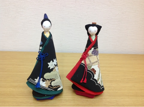 ちりめん細工 立ち雛 作り方 1 花と着物とちりめん細工
