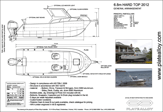 Plate Alloy Australia - 6m Monohulls