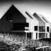 Blanco Oostduinkerke Residence, BURO II & ARCHI+I, Belgium, aluminum cladding, vernacular, pitched house, marionettes, dune grasses, coastal architecture, contemporary coastal architecture, daylighting, sustainable design, green design, sustainable materials, minimalist design