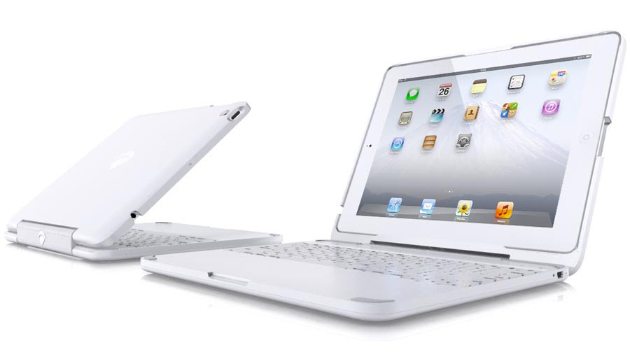 ClamCase White iPad 2 Keyboard Case