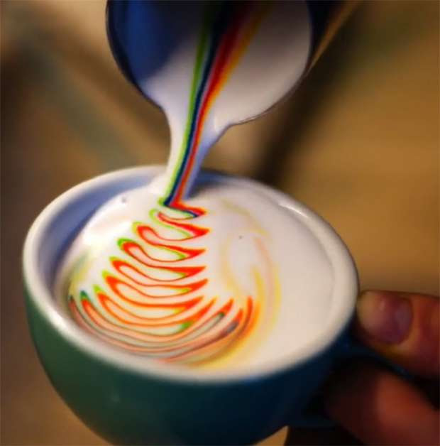 بالصور الرسم على القهوة بالألوان - منوعات - الوطن