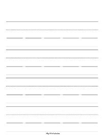  printable writing paper for handwriting for preschool to early