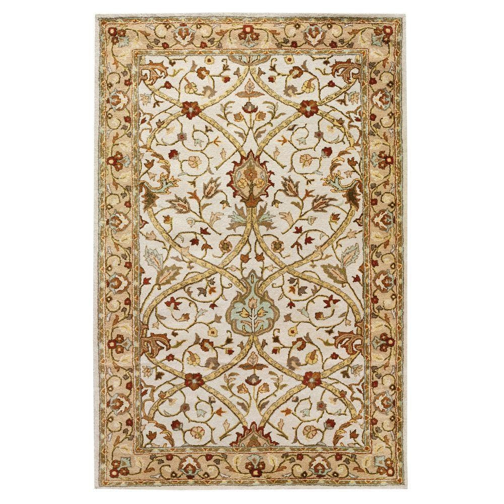 Home Decorators Collection Anatole Dark Ivory/Beige 8 ft ...