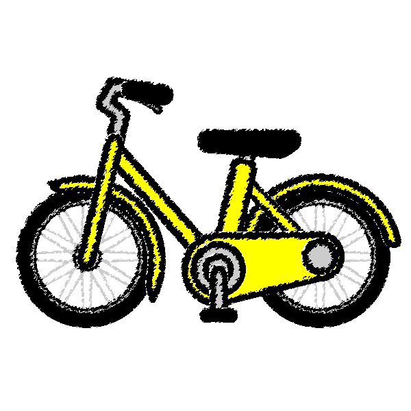 かわいい自転車の無料イラスト 商用フリー オイデ43