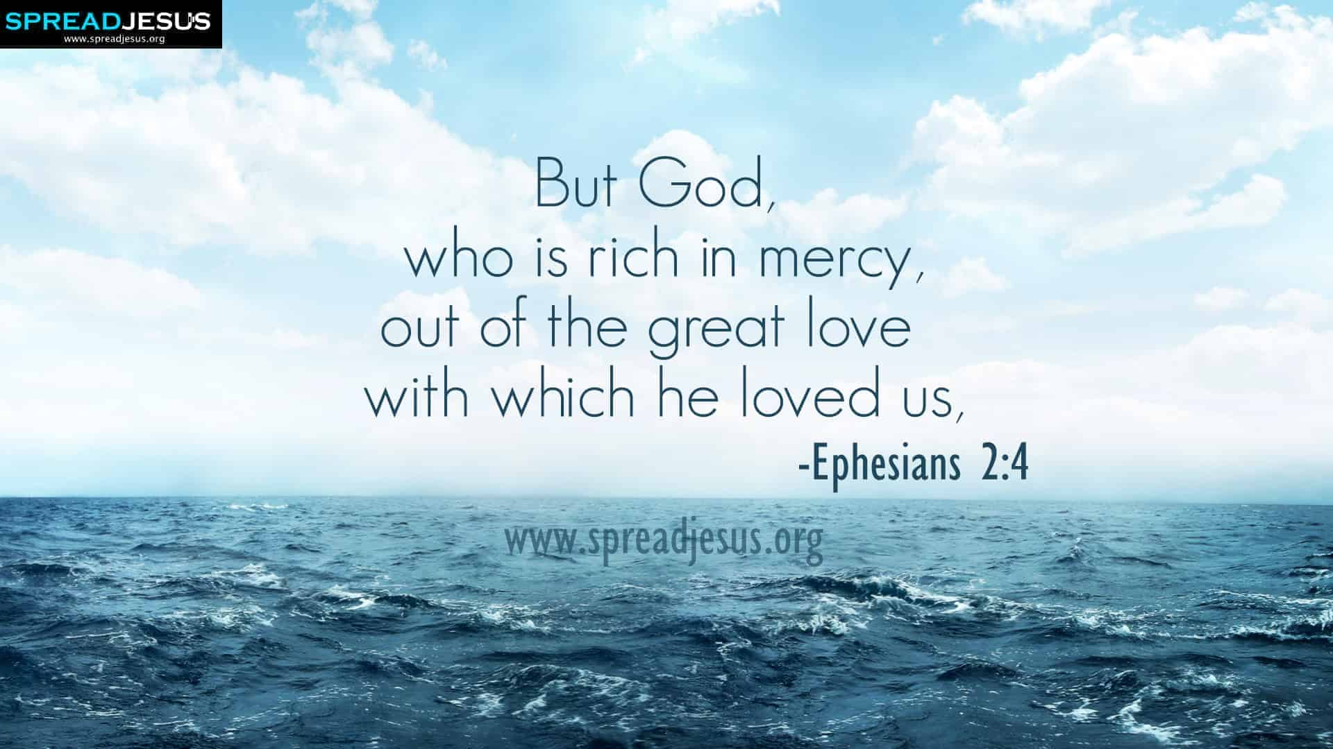 Bible Quotes HD Wallpaper Ephesians 2 4 Download