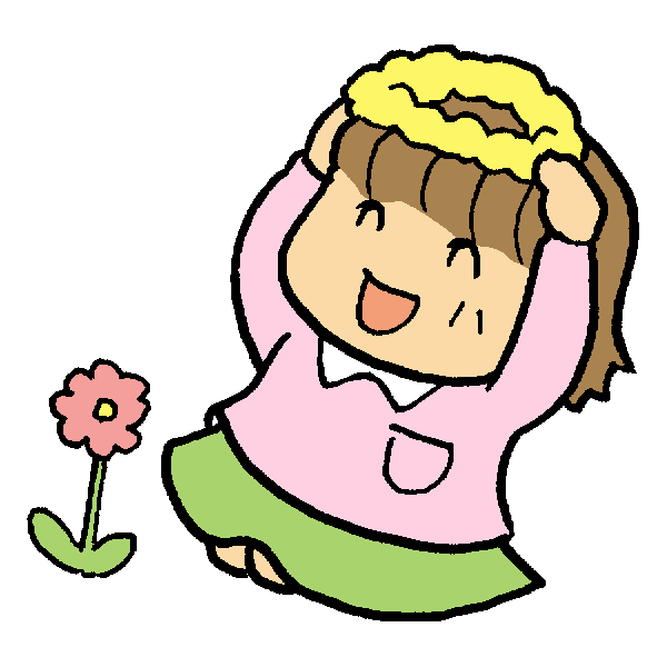 花かんむりのイラスト かわいいフリー素材が無料のイラストレイン