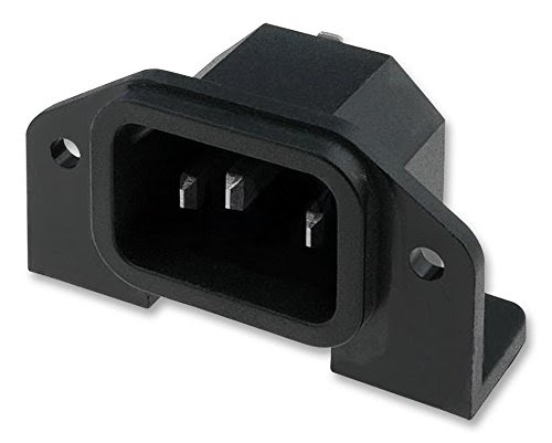 BULGIN PX0580/PC/12132 INLET IEC 10A PCB [Pack Size: 3] (Epitome Certified)