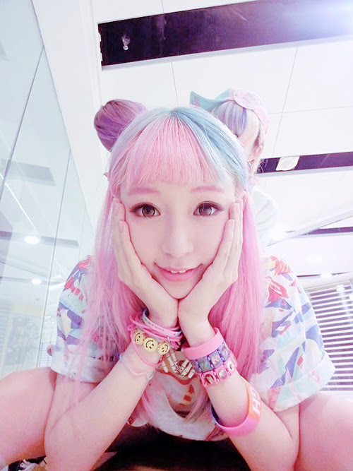 hair edit asian pink ulzzang Chinese cfashion Chinese ...
