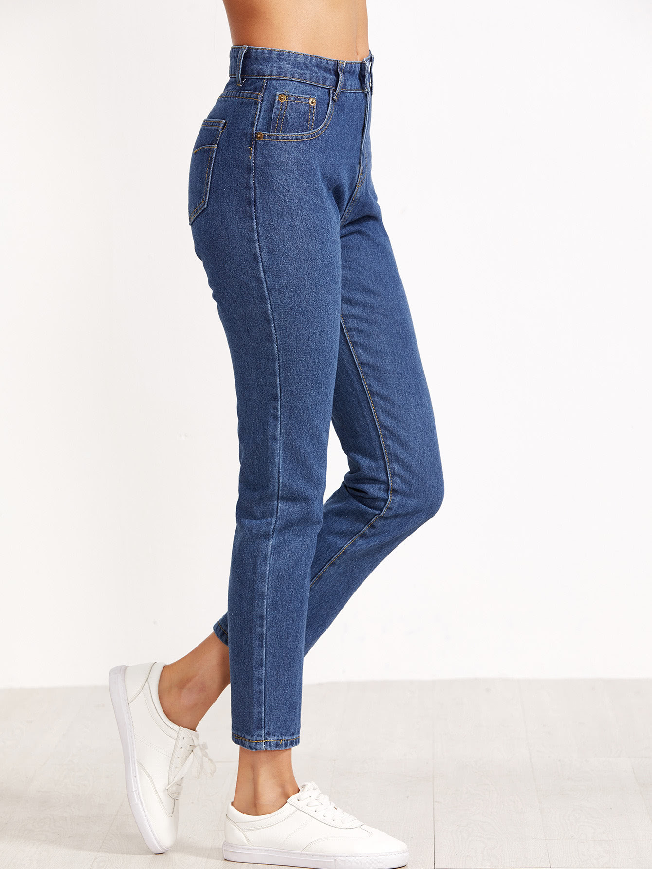 High Waist Straight Jeans SheIn Sheinside High Waist Straight Jeans SheIn Sheinside