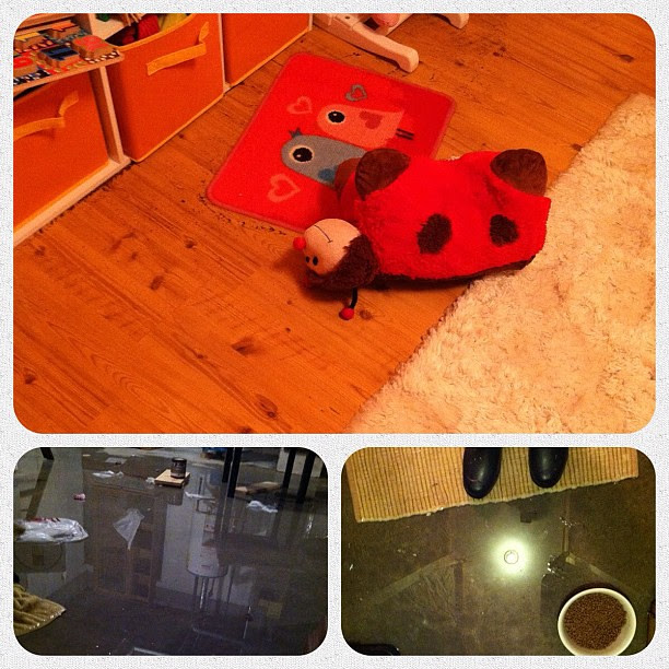 I came home to a burst pipe & a flooded basement/Alex's room. Le'sigh