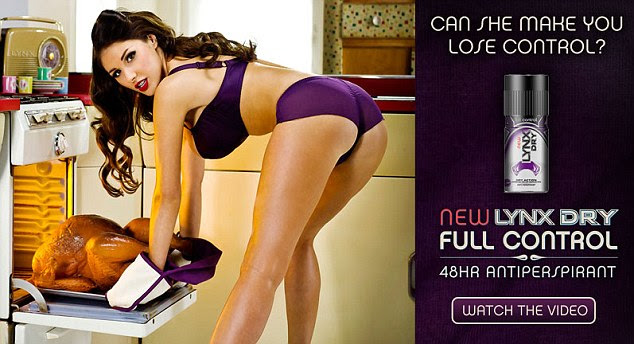 'Demeaning': Lucy Pinder in one of the Lynx adverts which the Advertising Standards Authority says goes too far