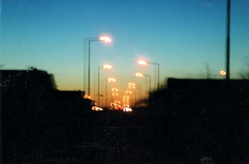 Blurred street lights, Cork