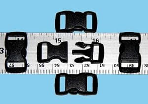 20 - 3/8" Contoured National Molding Plastic Buckles