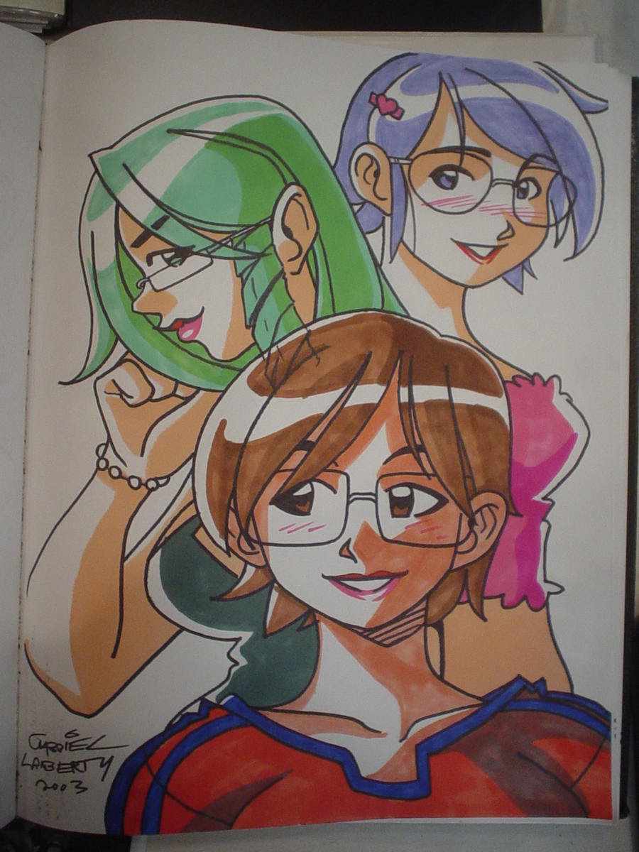 glasses girls