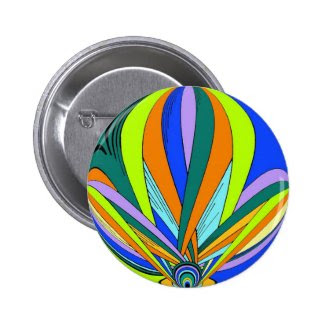 Kaleidescope styled product pinback button