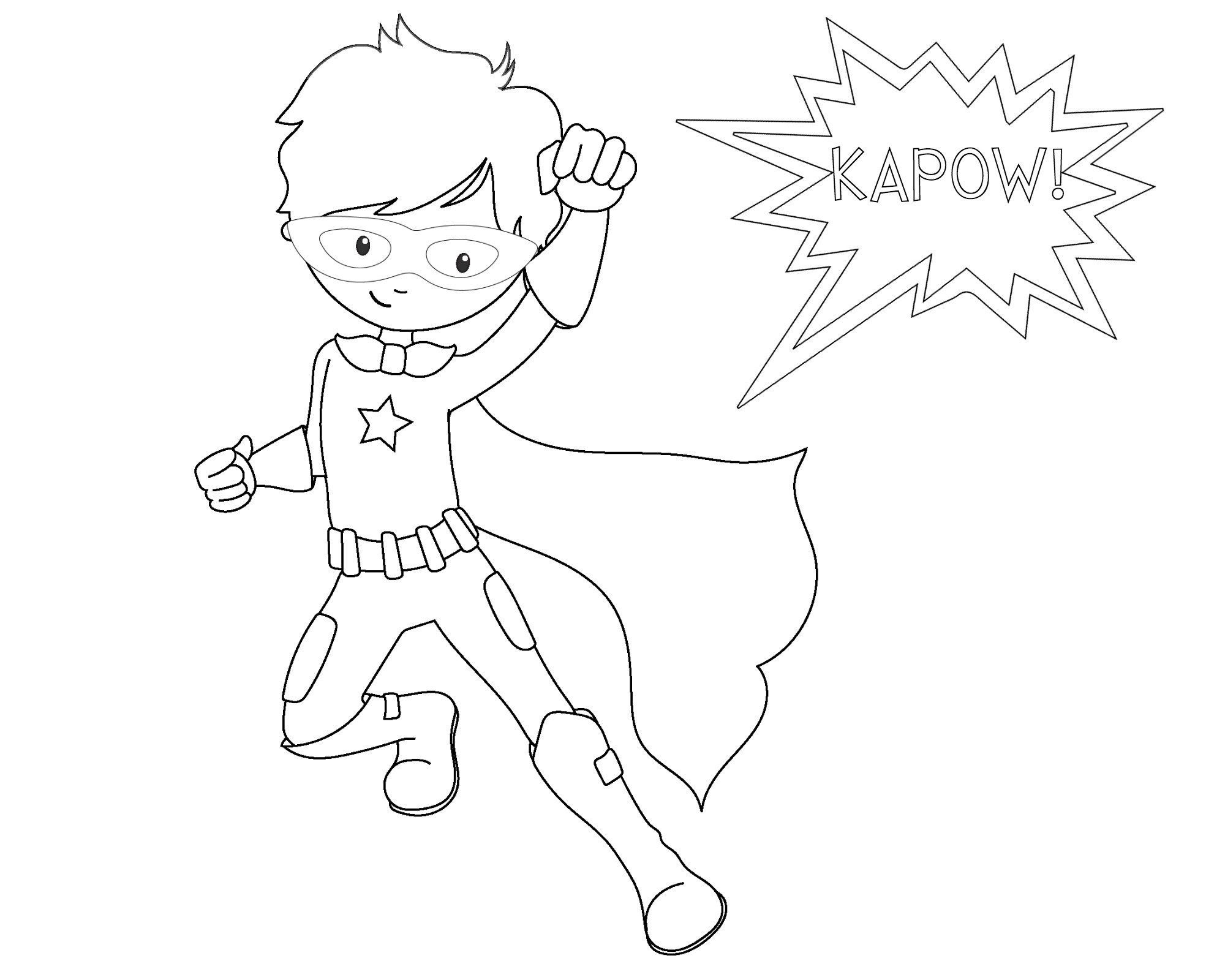 superhero coloring pages crazy little projects