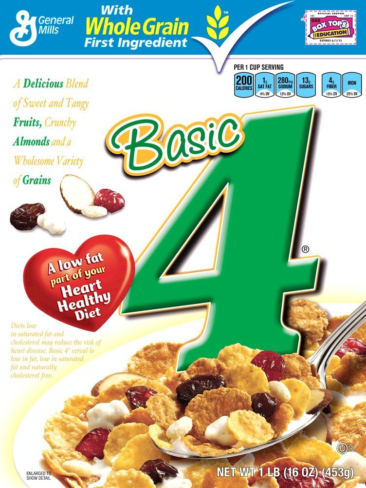 Amazon.com: Basic 4 Cereal, 16-Ounce Boxes (Pack of 6): Cold ...