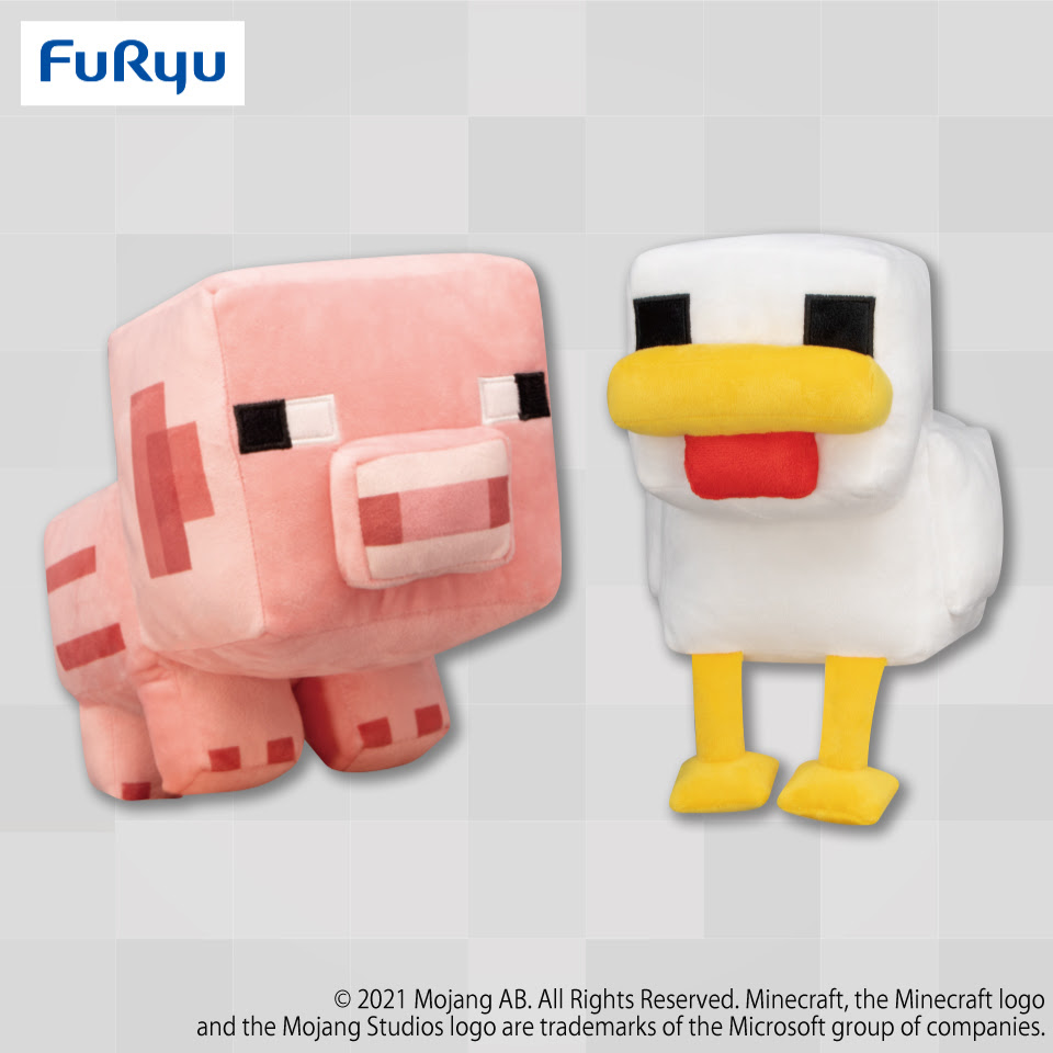 マインクラフト ベビーｂｉｇぬいぐるみ ニワトリ ブタ タイトーのおすすめプライズ