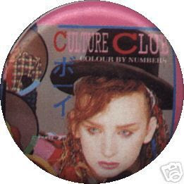 Curious George Birthday Party Supplies on Buttons Pins Badges Retro Vintage 1980s 80s Boy George Karma