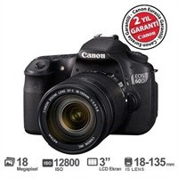 Canon EOS 60D 18-135mm IS 18 MP 3.0" LCD SLR Dijital Fotoğraf Makinesi