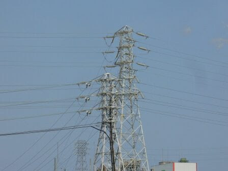 川崎鶴見地区の送電線４