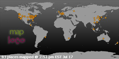 Locations of Site Visitors