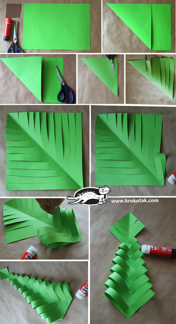 krokotak | DIY Paper Christmas Trees