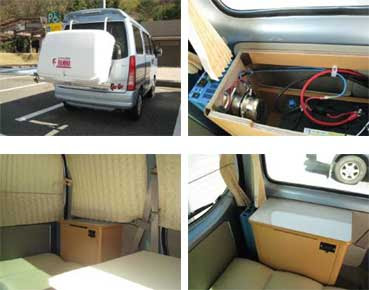 ｆ蔵と三郎 サンバー ディアスワゴン 車中泊仕様です
