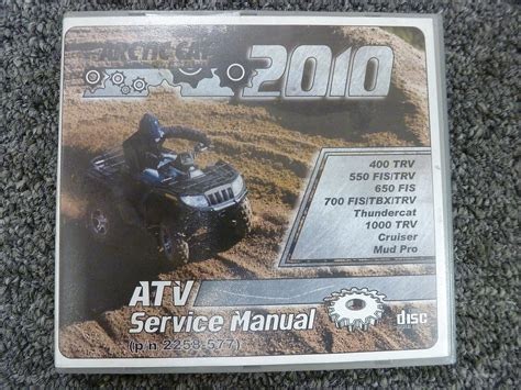 Download 2010 Arctic Cat 400 550 650 700 1000 Atv Repair Manual