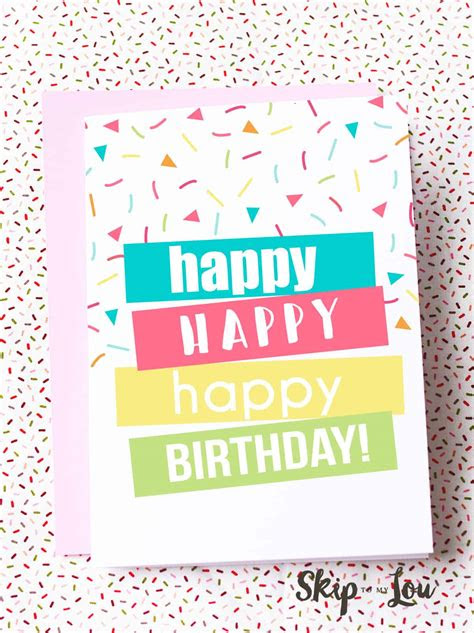  free printable birthday cards skip to my lou