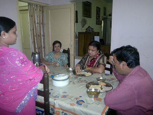Kabita & Bijay having dinner at our place by Bhakua