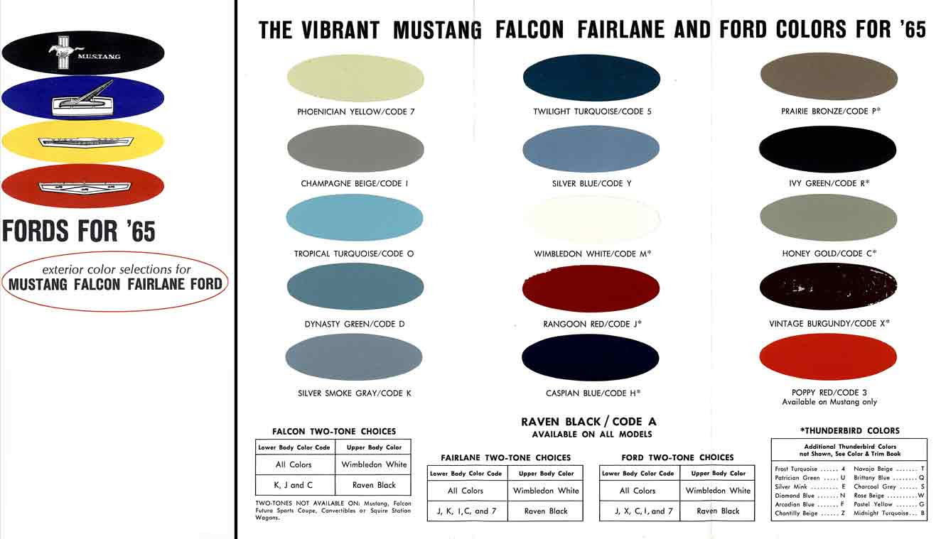 Ford 1965 Exterior Color