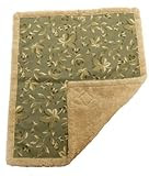 Laminated Blanket 54x64 - Green Simply Suede and Long Nat Terry
