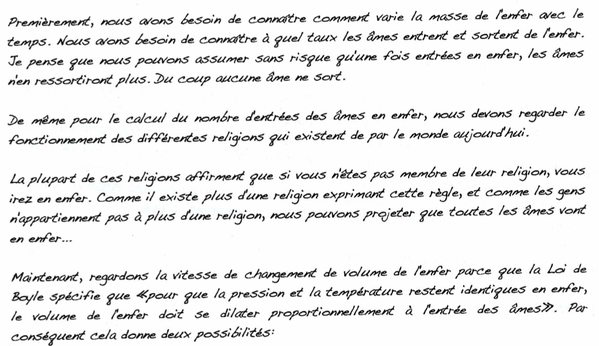 dissertation enfer endothermique