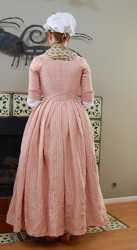 Striped Linen Round Gown