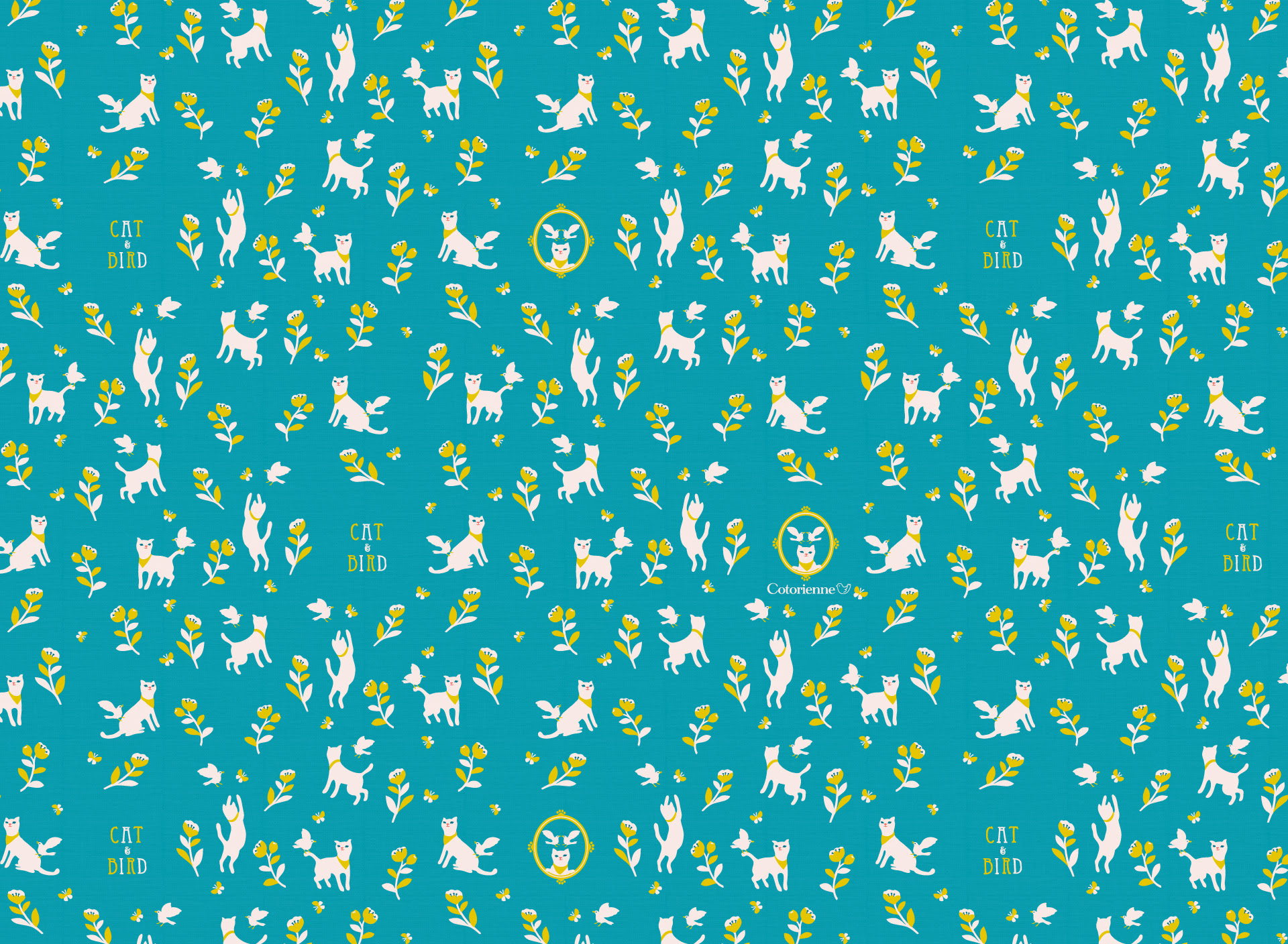 Cotorienne Free Dl Fabric Wallpaper