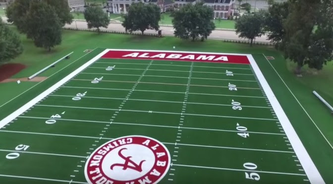 Alabamas New Million Dollar Band Practice Field Drone