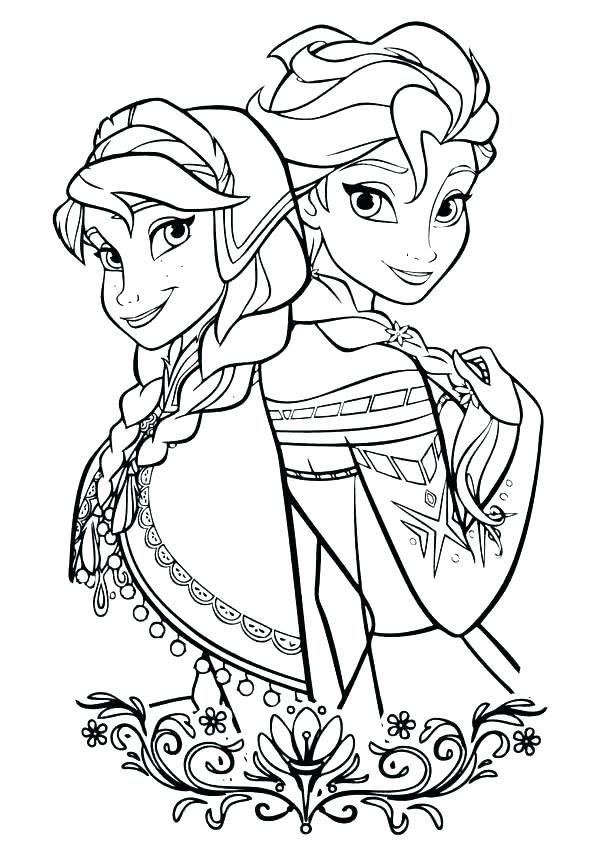 Princess Elsa And Anna Coloring Pages at GetColorings.com ... How to color elsa coloring pages , disney coloring pages , speed coloring.