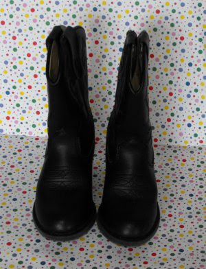 Toddler Black Cowboy Boots Size 10 Costume Faded Glory