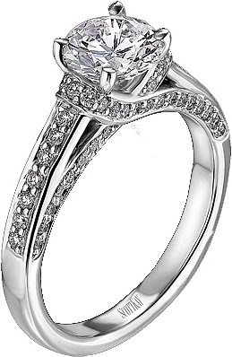 Scott Kay Pave Diamond Engagement Ring .38ct tw