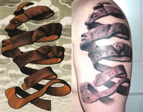 Escher - Círculos e Espirais no Espaço- Rind