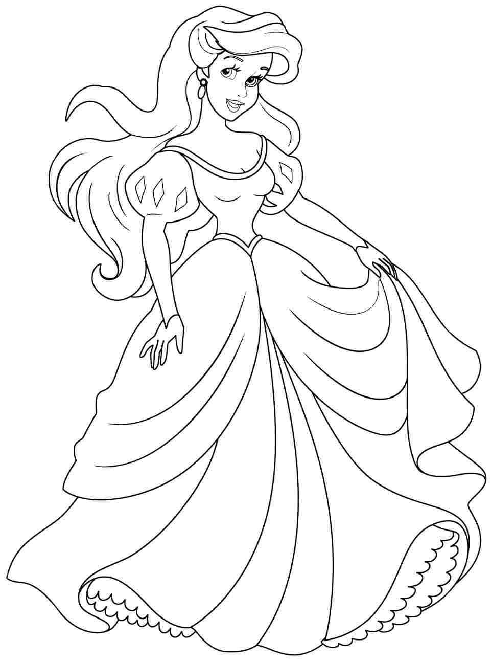 Ariel coloring pages to download and print for free