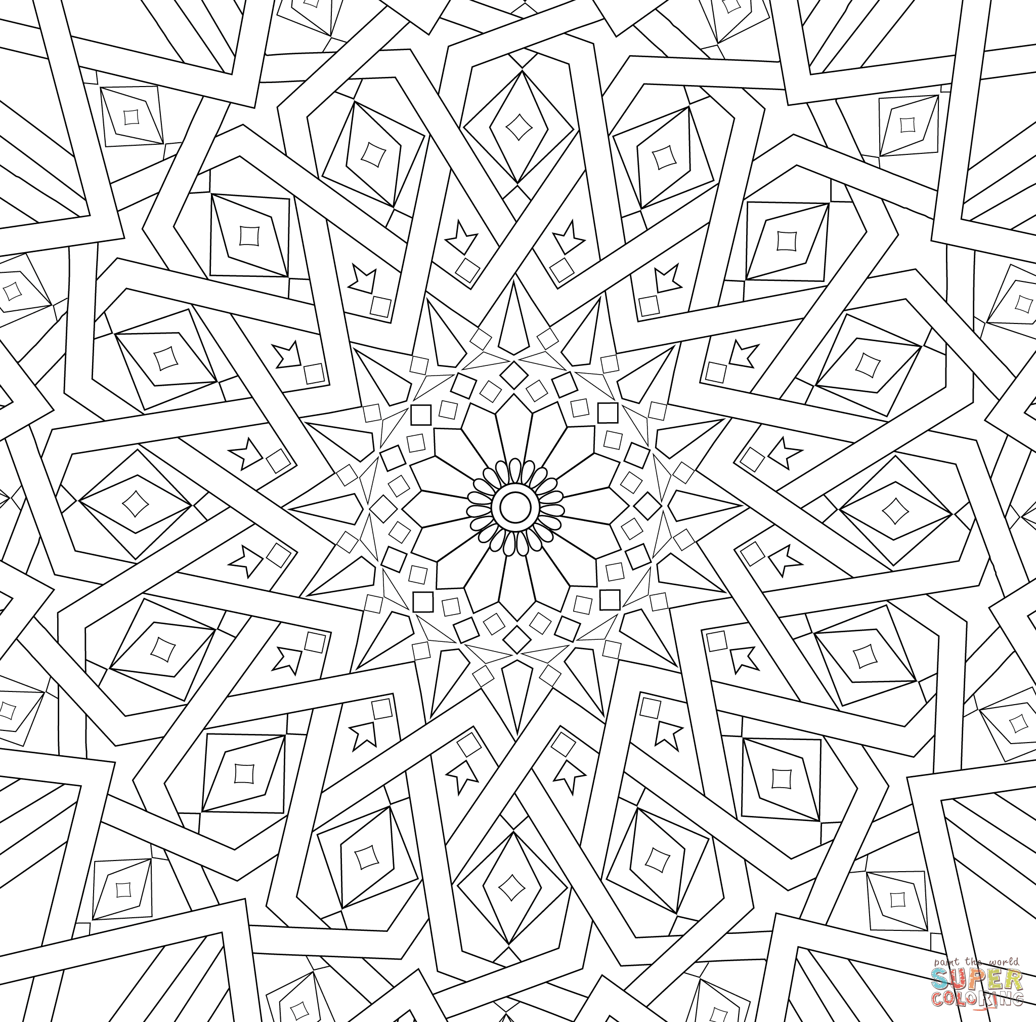 Coloring Page Islamic - Coloring Home