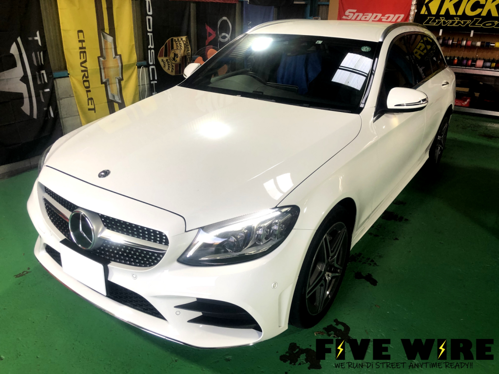 ベンツcクラスw5後期にiphoneミラーリング 大阪five Wire公式ブログ