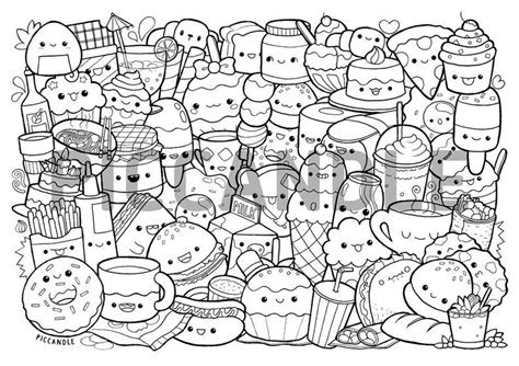 new 38 adorable cute food coloring pages